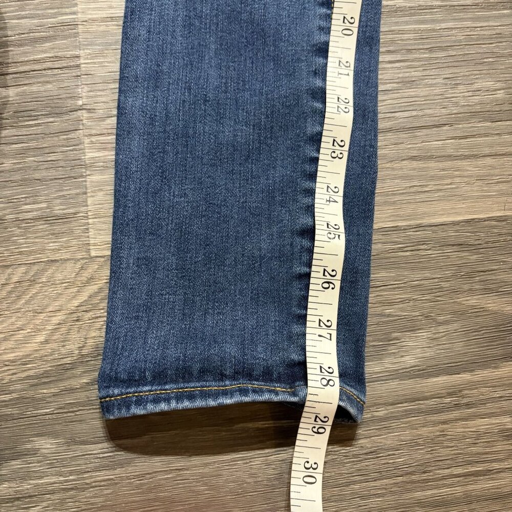 AG Adriano Goldschmied Maternity Skinny Jeans 29 Dark Wash Distressed Full Panel - Picture 8 of 10